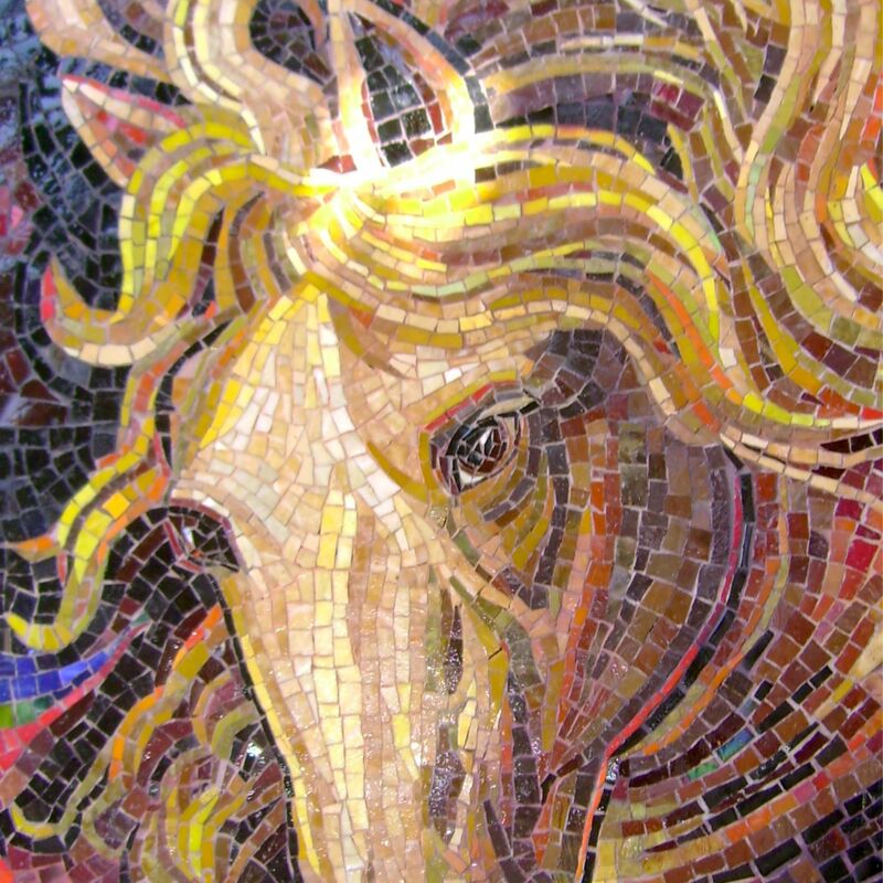 Custom smalti glass mosaic artwork.
Artist: JPina