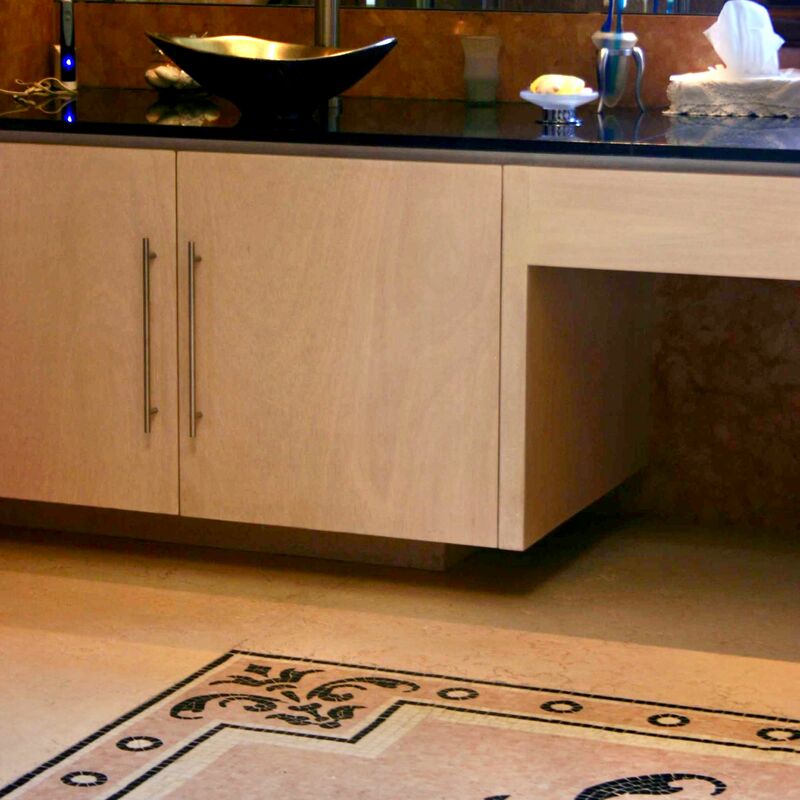 -  Custom handmade marble mosaic rug