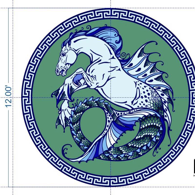 Client’s decor idea for his pool.