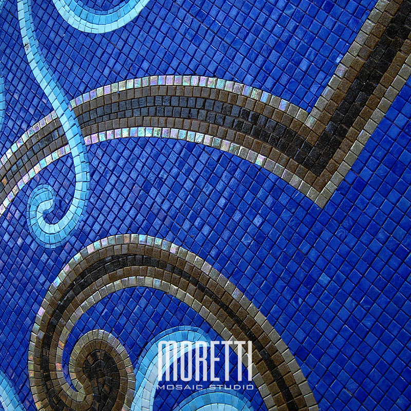 Handmade mosaic ready to ship and install.