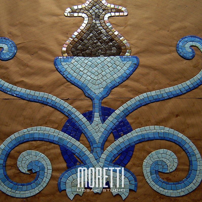 Custom handmade mosaic in progress 